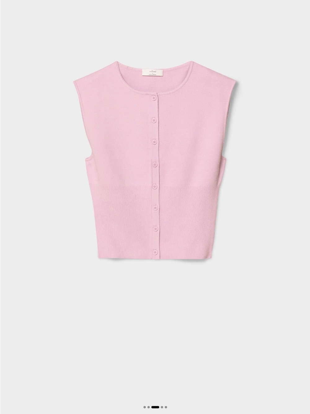 Aritzia Wilfred Go Lightly Sleeveless Sweater in Mauve